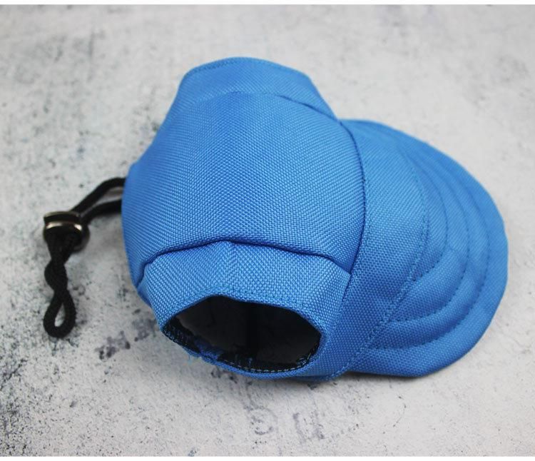 Dog Clothing Accessorized with a Baseball Duck Tongue Sunshade Hat
