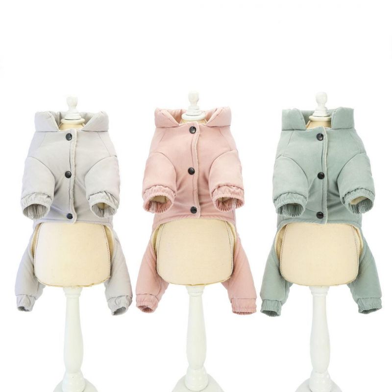 Pet Clothes Winter New Dog Clothes Leisure Four-Legged Cotton-Padded Pet Clothing Autumn and Winter Clothing Thickened Cotton-Padded Jacket