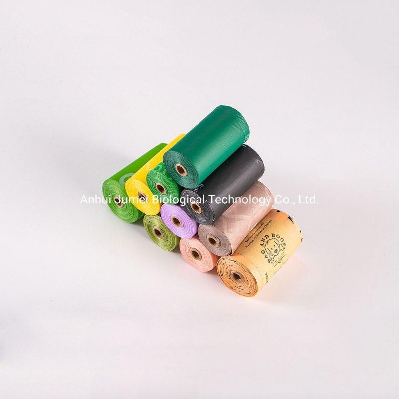 Custom Colorful Biodegradable Compostable Dog Poop Bag Pet Waste Bag