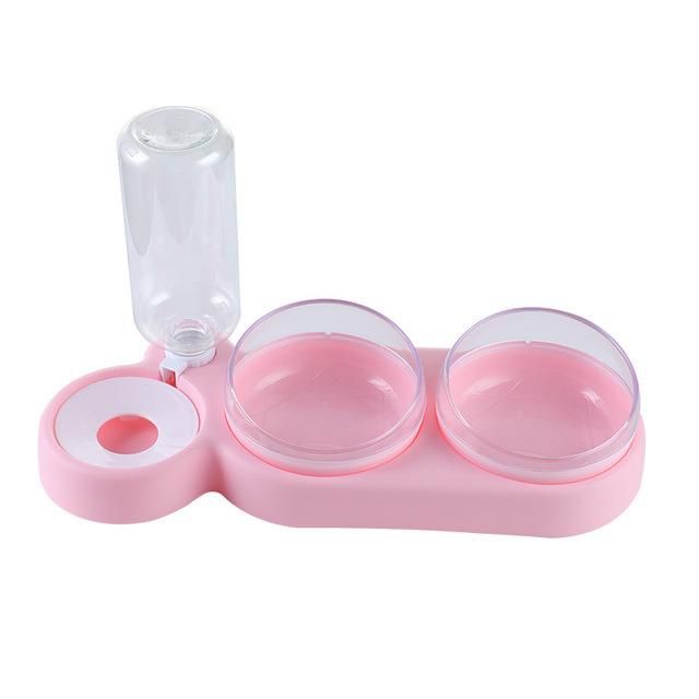 Automatic Pet Feeder Huge Volume Water Bottle Plastic Bowl