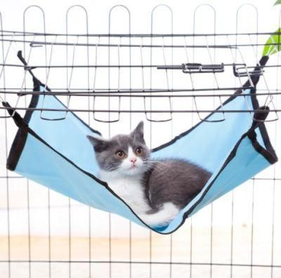 Waterproof and Durable Kitten Cat Hammock Comfortable Soft Hanging Fleece Pet Cage Hammock Bed Cat Cattery Mat