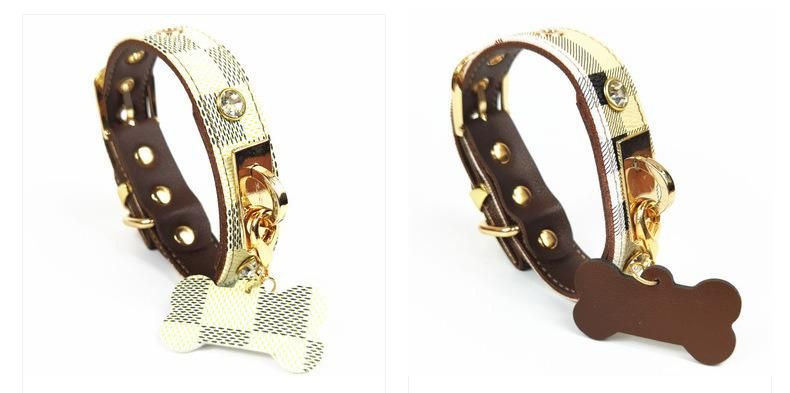 Competitive Price OEM Custom Waterproof Big Pet Dog Collar and Leash Set Leather