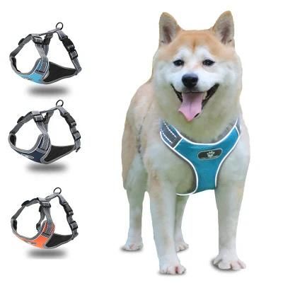 Manufacturer High Quality Mesh Neopren Highly Reflective Dog Chest Harness
