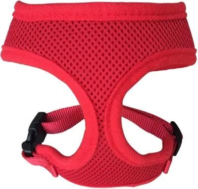 Factory Customized Red Soft Mesh Dog Harness No Pull Vest