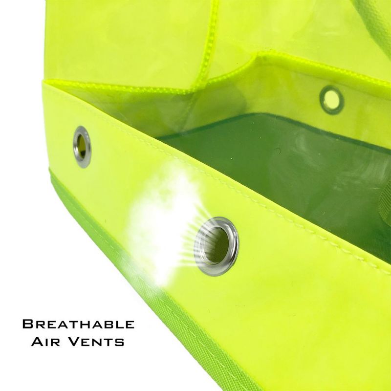 High Quanlity Fashion Fluorescence PVC Transparent Outdoor Travelling Breathable Pet Supply