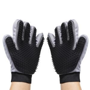 Pet Products Supply Black 333-Needle Silicone Brush Cloth Pet Gloves