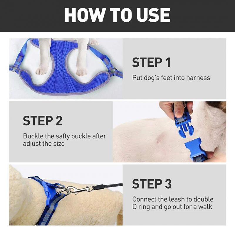 Adjustable and Easy to Use Light Weight Dog Harness