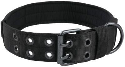 1.5&quot; Width Military Dog Collar Adjustable Metal D Ring &amp; Buckle Tactical Dog Collar