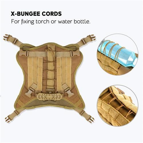 Mesh Padding Tactical Dog Harness Molle System & Velcro Area Working Dog Vest