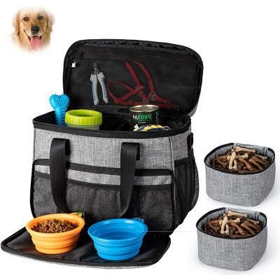 Cat Dog Weekend Tote Carrier Pet Food Bag for Travel
