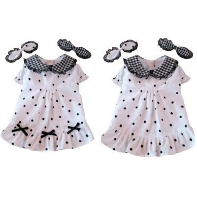 Summer and Autumn Newest Plaid DOT Turndown Design Pet Skirt Super Fashion and Comfortable Dog Clothes
