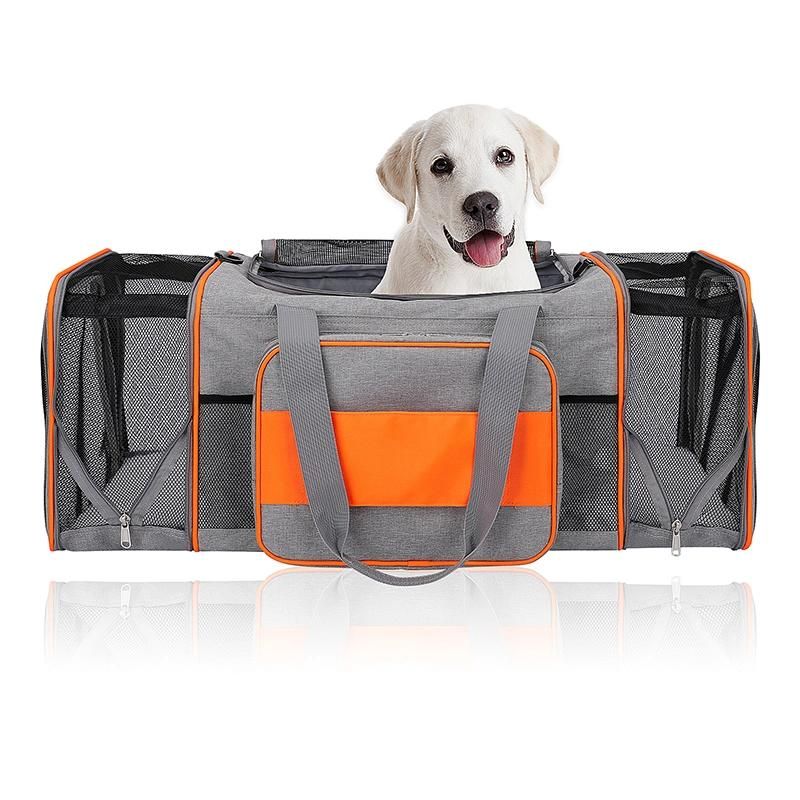 Airline Approved Expandable Soft Sided Pet Travel Breathable Carrying Handbag