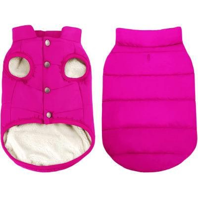 Windproof Winter Coat Warm Jacket Dog Clthes with Waterproof Vest for Cold Weather Pet Apparel with Fleece
