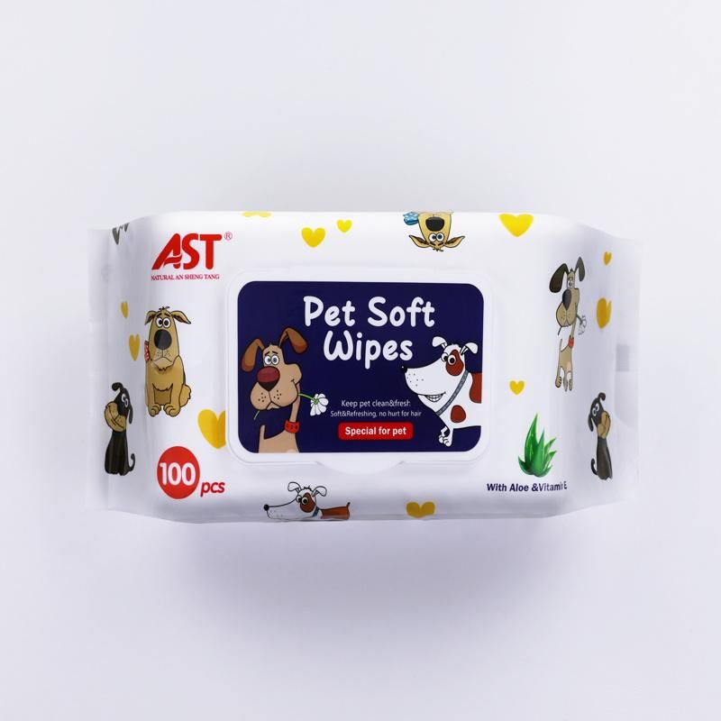 Custom Accepted Pets Cleaning Wet Wipes for Dog and Cat′s Tear Strains Hair Claw
