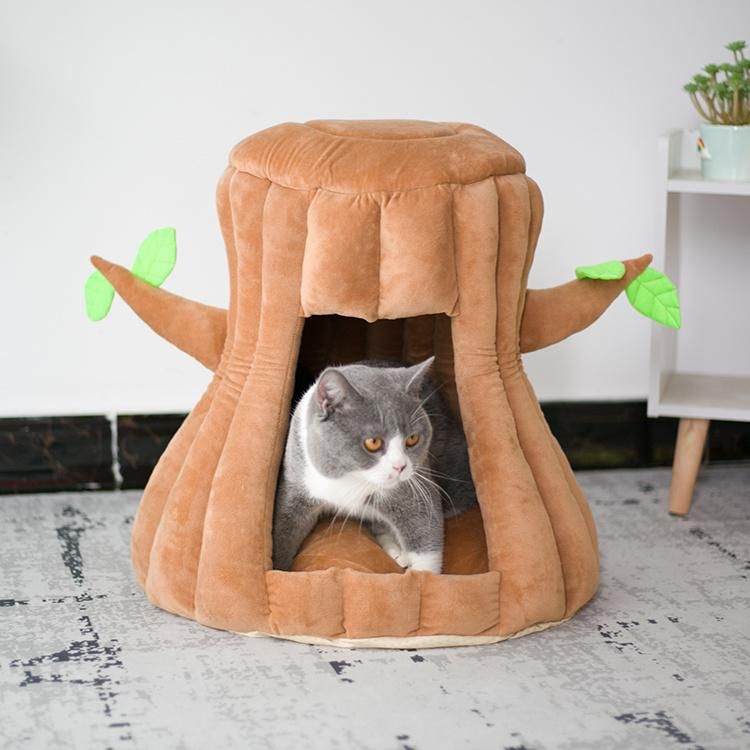 Comfortable Pet Bed Warm Pet Nest Tree Shape Pet Bed Dog Pet Dog Cat Products Cat House Pet Sofa
