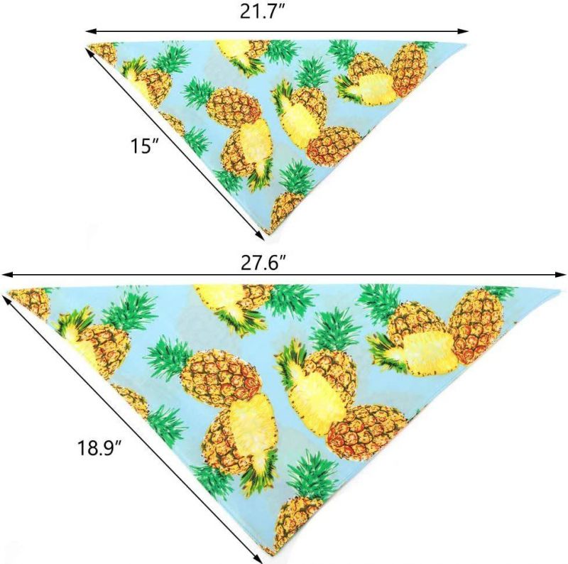 Dog Pineapple Bandana Pet Ananas Triangular Binder