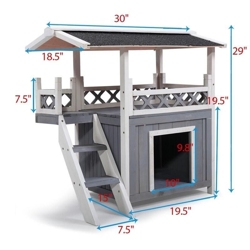 New Arrival Easy Assemble Indoor Outdoor Use Wooden Pet Dog House with Roof for Dogs