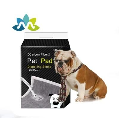 China Wholesale Dog PEE Pads Bamboo Charcoal Mattress Training Pants Activated Carbon Type Puppy Urine Pad Customized High Asorbtion Pad