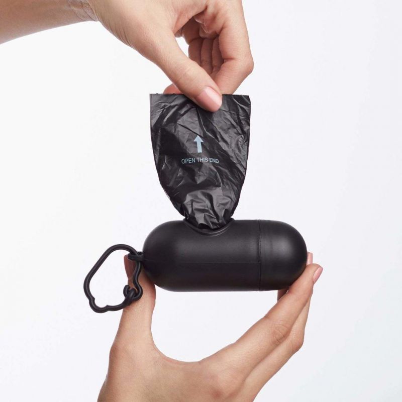 Dog Waste Bags with Dispenser and Leash Clip, Standard and Epi Additive (meets ASTM D6954-04 Tier 1)