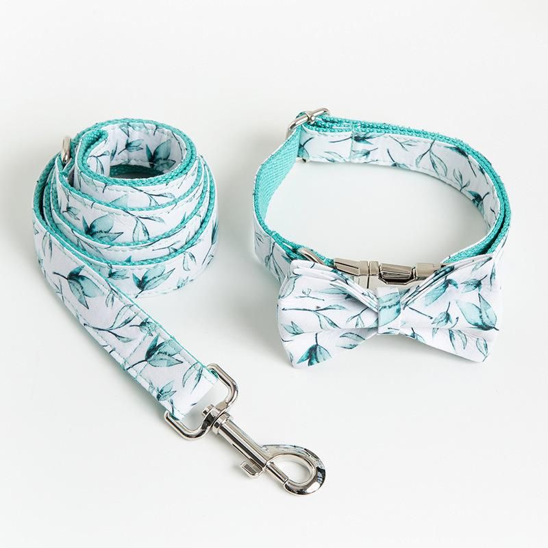 Latest Design Premium Dog Products Luxury Soft Neoprene Dog Collar with Bowtie