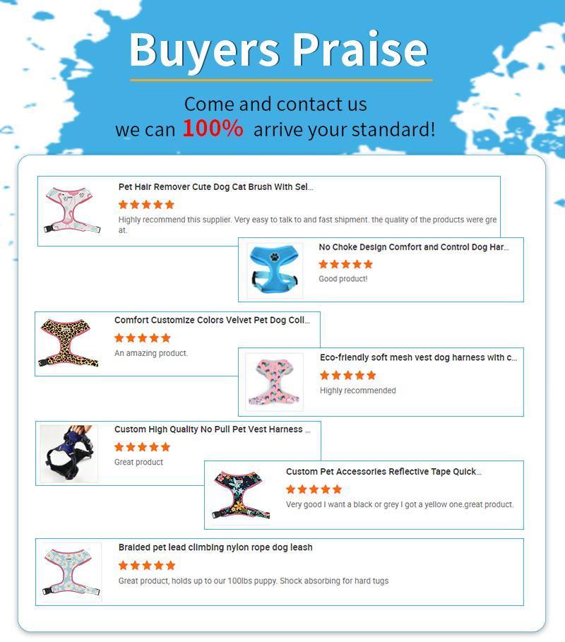 Wholesale Custom Pattern Popular Design Adjustable Soft Dog Harness Reversible