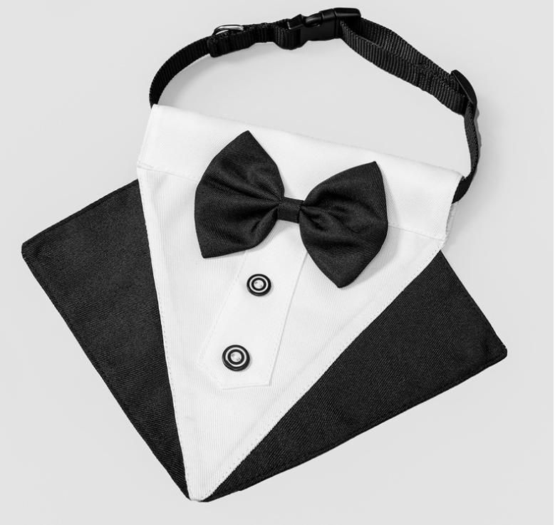 Pet Dog Cats Bandana Gentleman Scarf Bow Tie Collar Bowknot Bowtie Wedding Suit Decoration Dog Grooming Bandanas