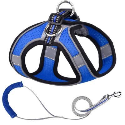 Lightweight Breathable Mesh Pet Harness with Pet Leash