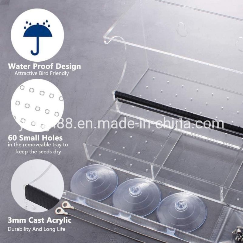 Factory Direct Sale Acrylic Bird Water Feeder