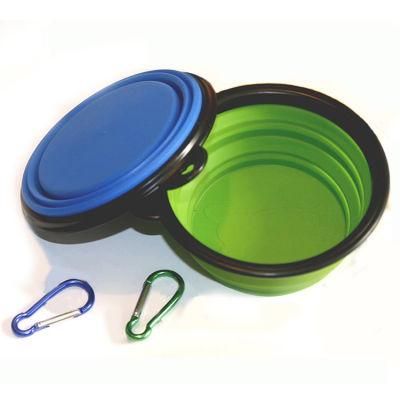 Food Grade Silicone BPA Free Foldable Expandable Cup Dish for Pet Cat Food Water Feeding Portable Travel Bowlpet Accessories/Pet Supply