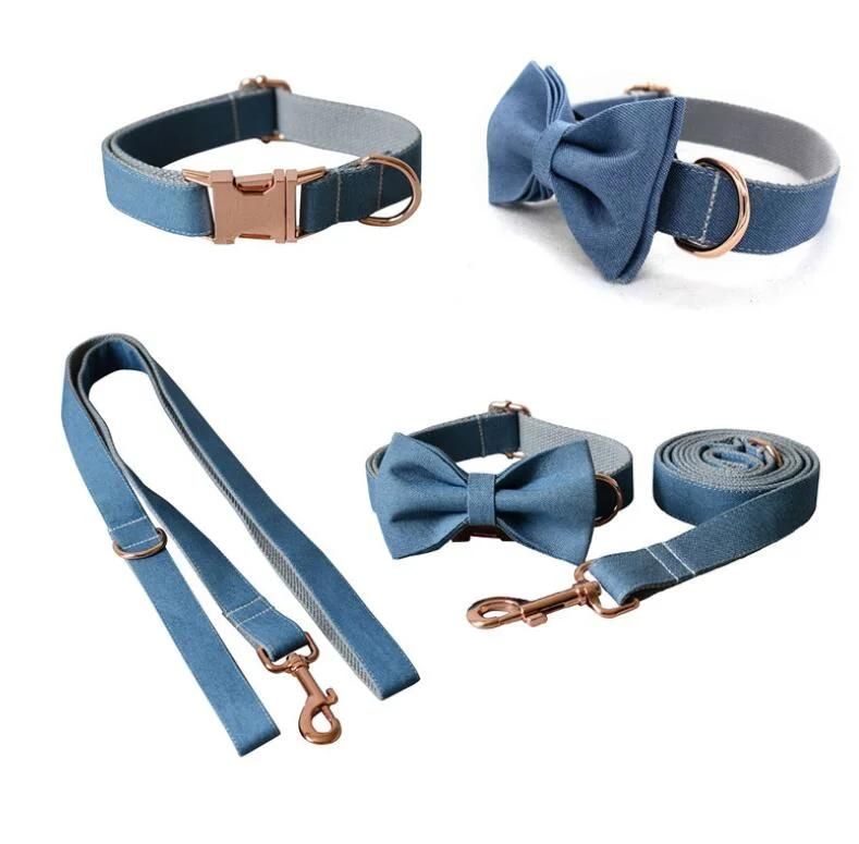 Cowboy Polyester Dog Collar Leash Set