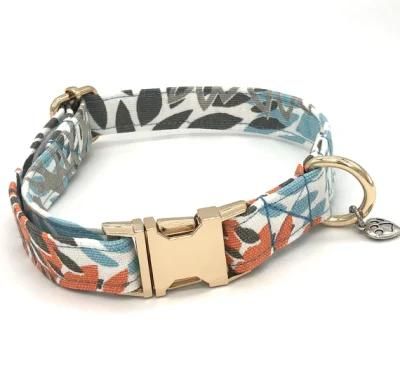 Custom Print Durable Canvas Dog Collar with Multiple Patterns