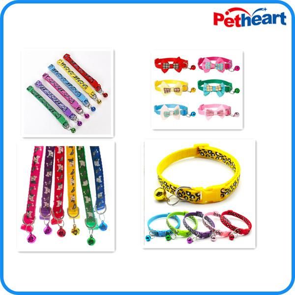 Pet Product Supply Nylon Dog Cat Collar with Bell