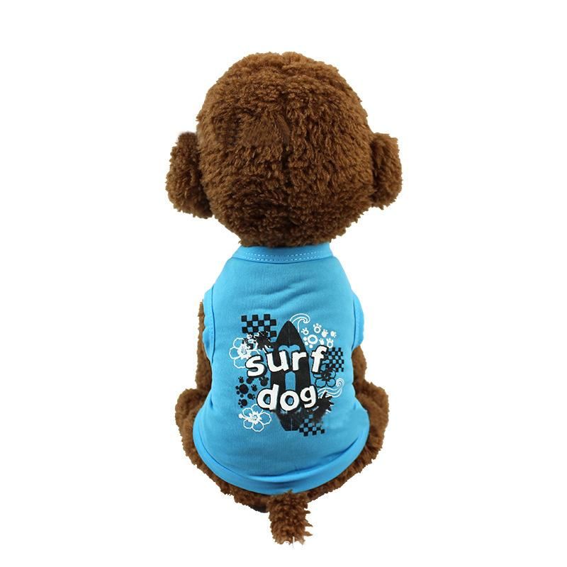 Spring Summer Thin Teddy Puppy Vest Clothing Wholesale Dog Clothing Thin Summer Pet Clothing