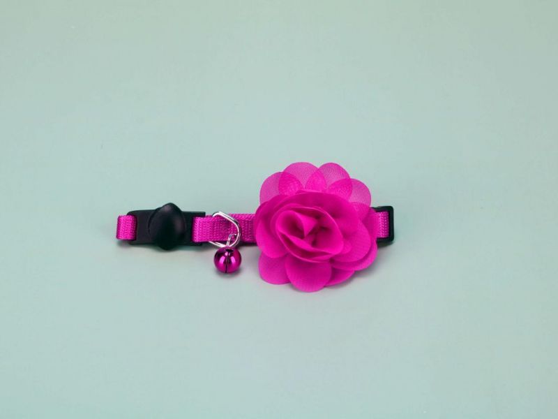 Leather Print Pattern Dog Collar Leash Set