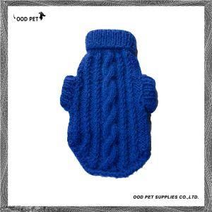 Royal Blue Blank Simple Cabel Designer Pet Sweaters (SPS9086-1)