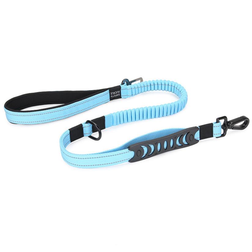 Whloesale Multifunction Nylon Dog Leash Reflective Double Handle Dog Leash for Training