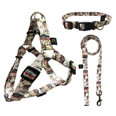 Pet Products Set Custom Dog Collar Leash Harness Pet Lovely Dog Harness and Leash Set