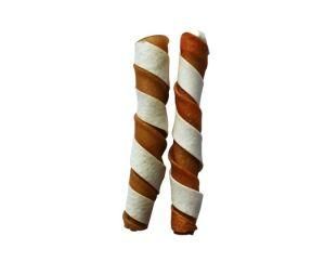 Dog Chews Rawhide and Porkhide Twist Sticks for Dog Treat Food