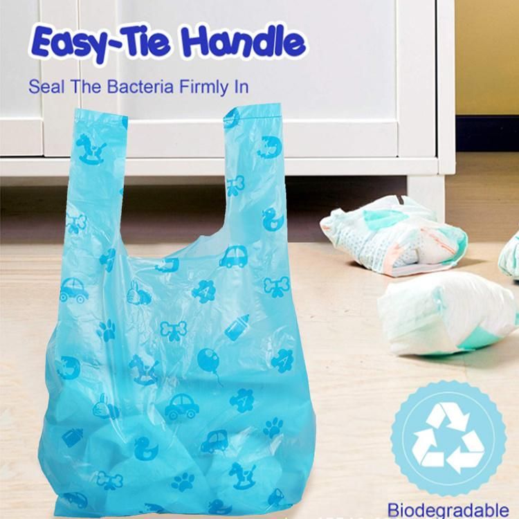 Hot Sale on Amazon Eco Friendly Custom Biodegradable Pet Cornstarch Dog Poop Bag Dispenser