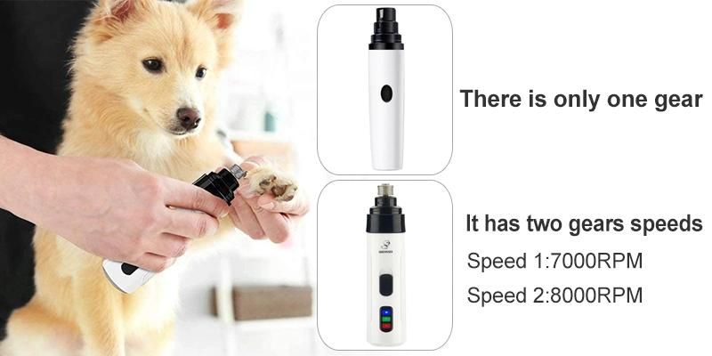 Electric Dog Nail Clippers Pet Paws Nail Grooming Trimmer Tools