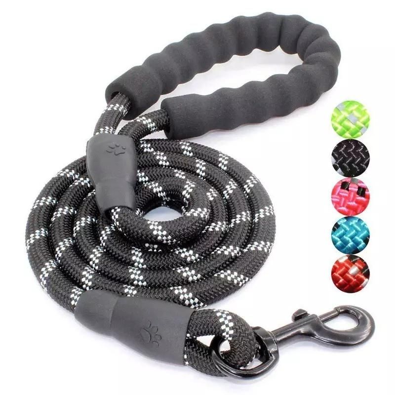 Dog Lead /Dog Leash with Comfortable Padded Handle and Highly Reflective Threads for Dogs