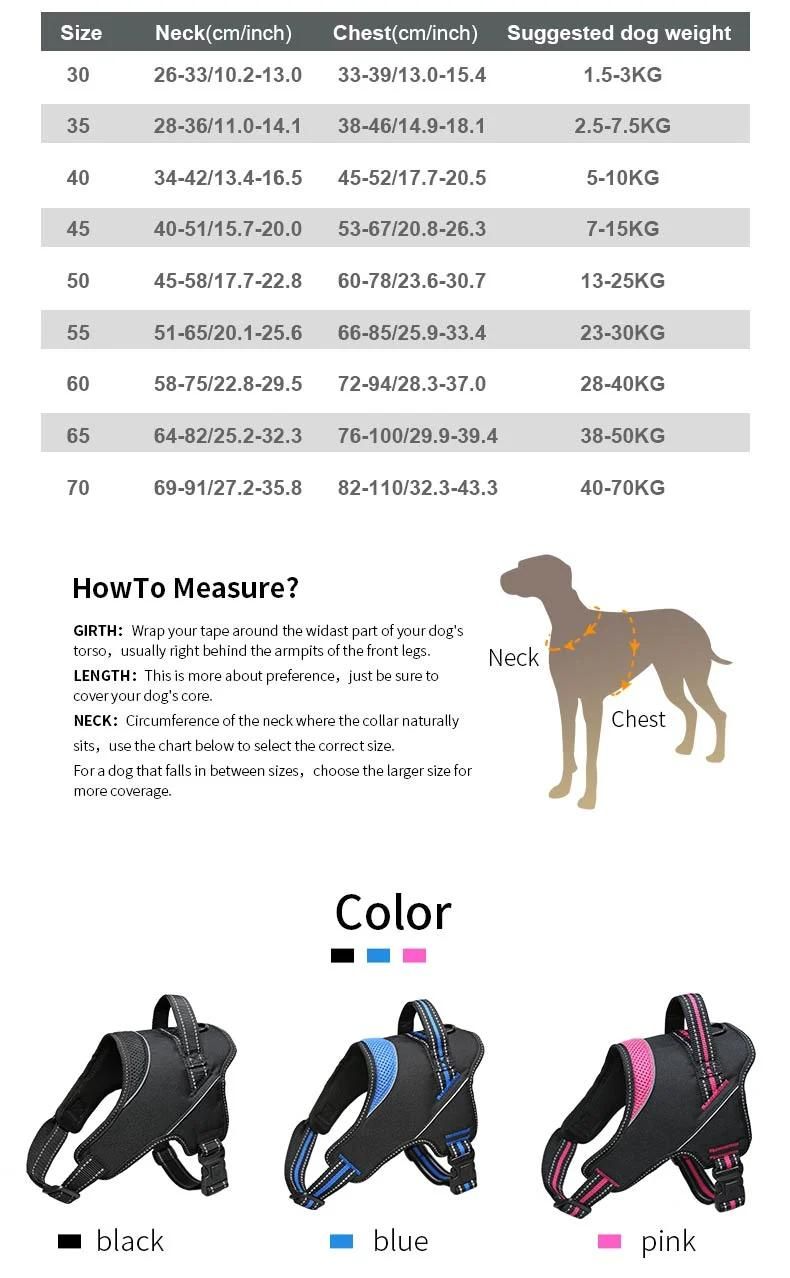 New Lightweight Custom Logo Pet Dog Safety Harness Adjustable Soft Padded Air Layer Dog Harness with Rubber Dog Collar Leash