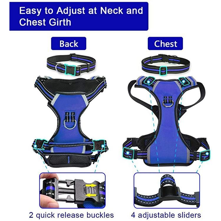 Outdoor Wholesale Durable Luxury Soft Pet Vest Portable Designer Dog Harness