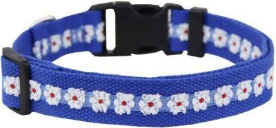 Floral Dog Collar Adjustable Flower Pattern Basic Dog Collar