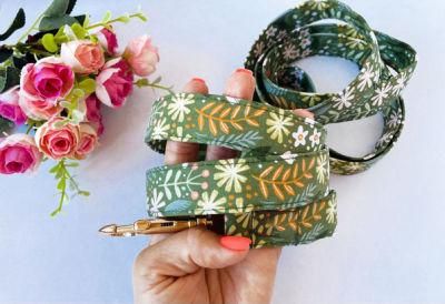 Wide Nylon Webbing Collars Top Quality Printing Pattern Colorful Dog Collar