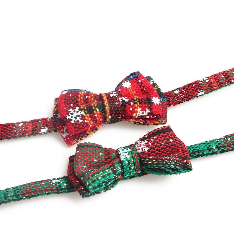 Christmas Pet Collar Cat Collar Snowflake Collar with Bell Buckle