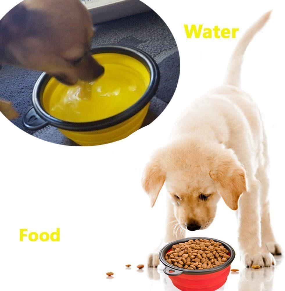 Hot Sale Factory Silicone Soft Pet Food Tray with Metal Hook