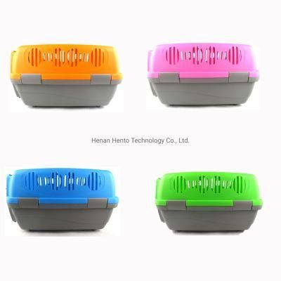 Multi Color Plastic Portable Case Aviation Airline Approved Outdoor Travel Small Cat Houses Pet Cage Dog Carrier