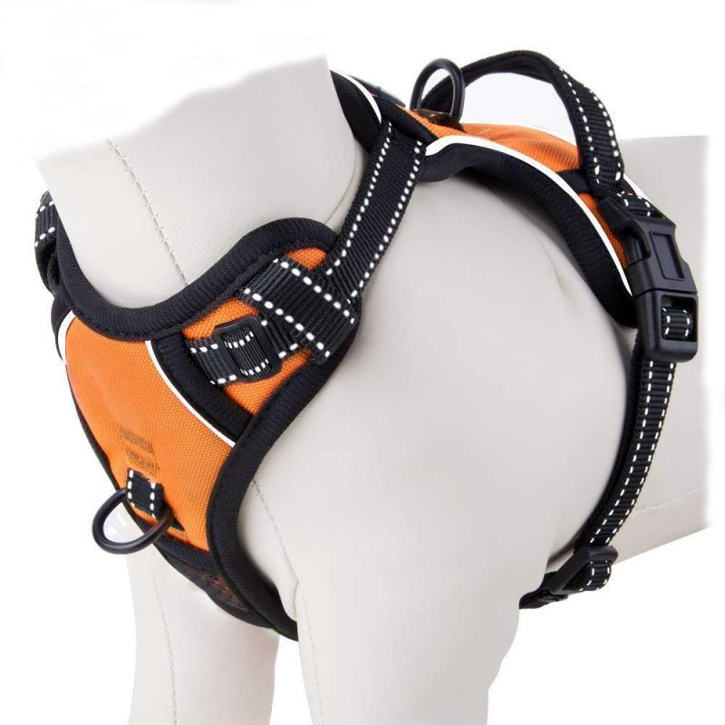 Heavy Duty Luxury Reflective No Pull Personalized Adjustable Pet Harness