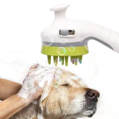 Pet Shower Head and Pet Massage Shower Sprayer and Anti-Slip Handheld Pet Bathing Massage Brush Showerhead Attachment
